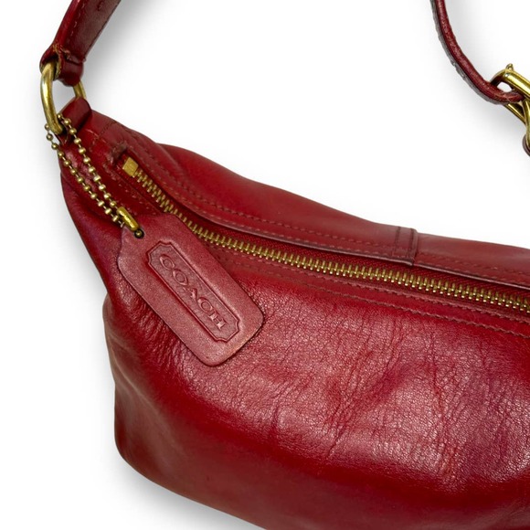 SOLD NOT FOR SALEVintage COACH | Legacy Red Leather Demi Shoulder Bag | 9596 EUC - Picture 2 of 15